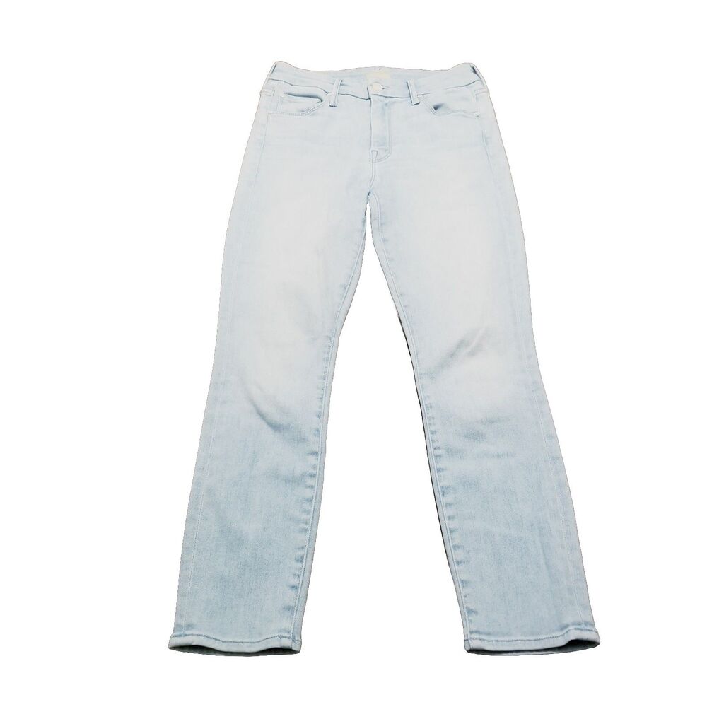 Mother Jeans Women's Size 25 The Looker Crop Swimming Pool Sunday (26x25.5)